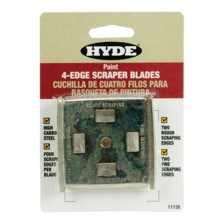 Hyde Hyde 2-1/2 in. W High Carbon Steel 4-Edge Scraper Blade 11135